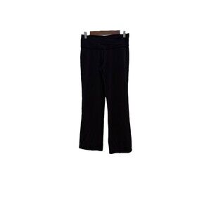 Lululemon Flare Pants Size 8 black wide leg boot cut low waist athletic capsule